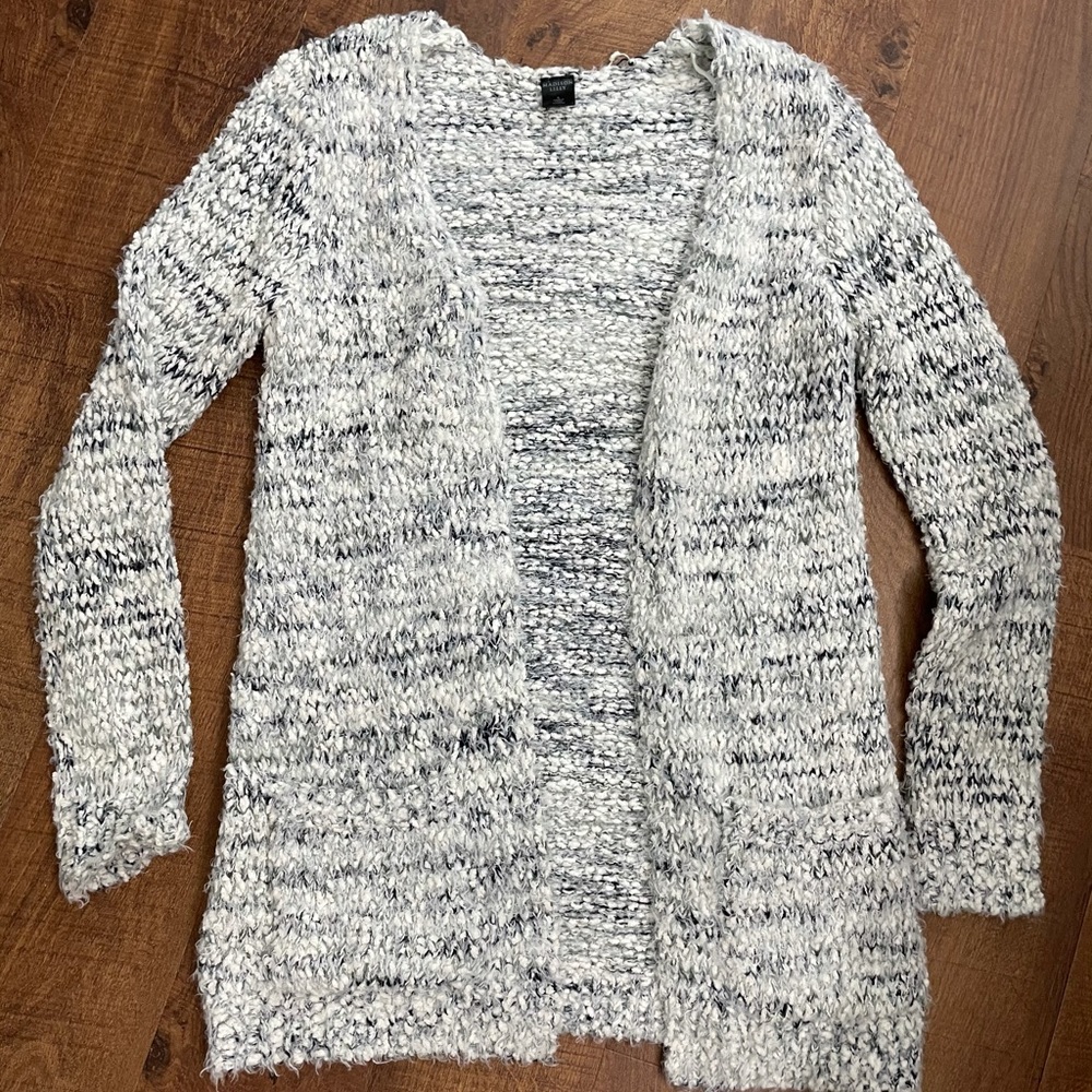 Grayish Knit Cardigan